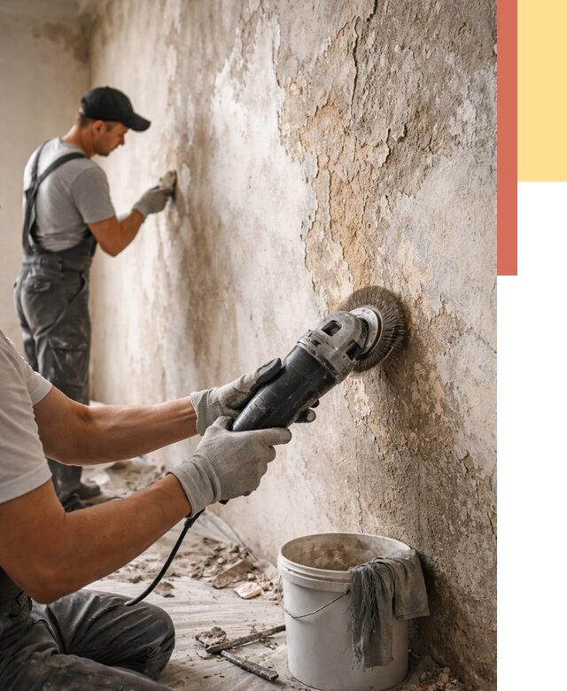 Снятие и удаление краски со стен в Сорочинске от 2169 руб. — ОТДЕЛОЧНИК-Срч