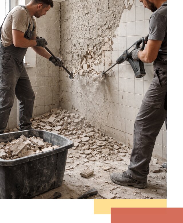 Демонтаж плитки со стен в Сорочинске быстро и аккуратно