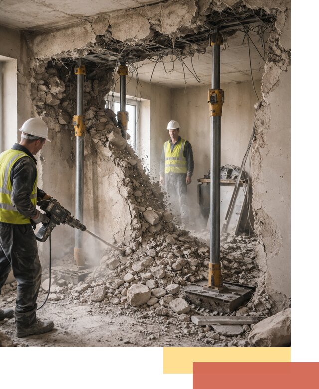 Снос несущих стен в Сорочинске с гарантией безопасности и качества