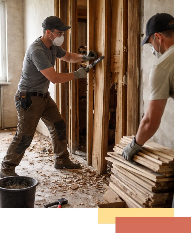 Демонтаж деревянных перегородок в Сорочинске быстро и аккуратно