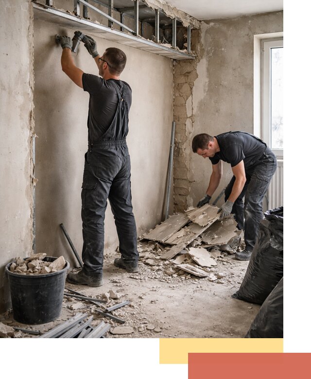 Демонтаж короба из гипсокартона в Сорочинске быстро и аккуратно