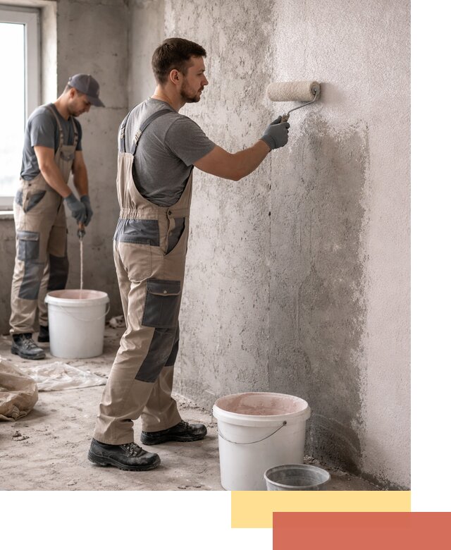 Нанесение бетоноконтакта на стены в Сорочинске для последующей отделки