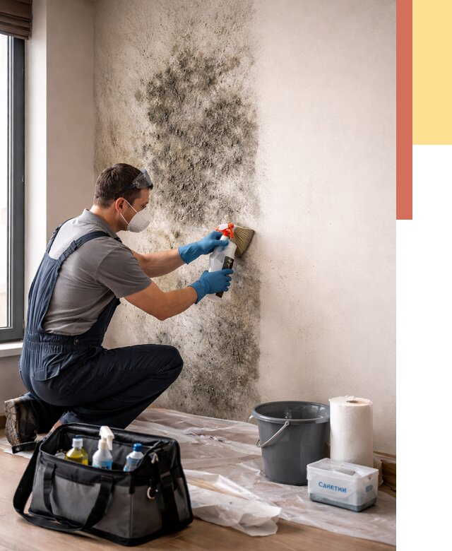Удаление плесени со стен в Сорочинске от 2221 руб. — быстро и недорого | ОТДЕЛОЧНИК-Срч