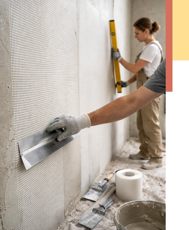 Армирование стен стеклосеткой в Сорочинске от 3305 руб. под ключ | ОТДЕЛОЧНИК-Срч