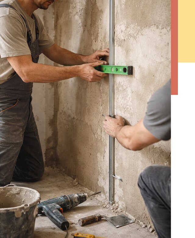 Установка штукатурных маяков в Сорочинске от 7230 руб. — быстро и недорого | ОТДЕЛОЧНИК-Срч