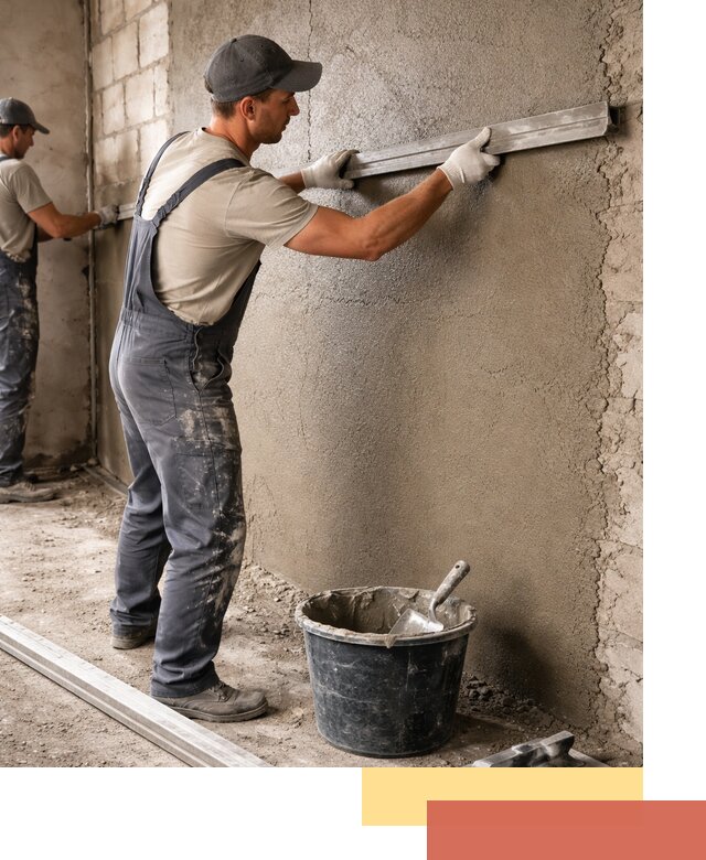 Штукатурка стен цементно-песчаная в Сорочинске профессионально