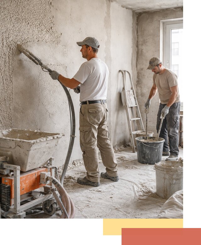 Машинная штукатурка стен в Сорочинске — быстро и качественно