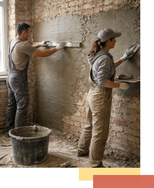 Штукатурка кирпичных стен в Сорочинске — качественно и надежно