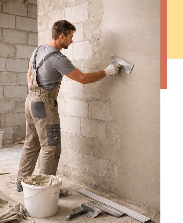 Штукатурка стен из газобетона в Сорочинске от 2169 руб./м2 — быстро и недорого | ОТДЕЛОЧНИК-Срч