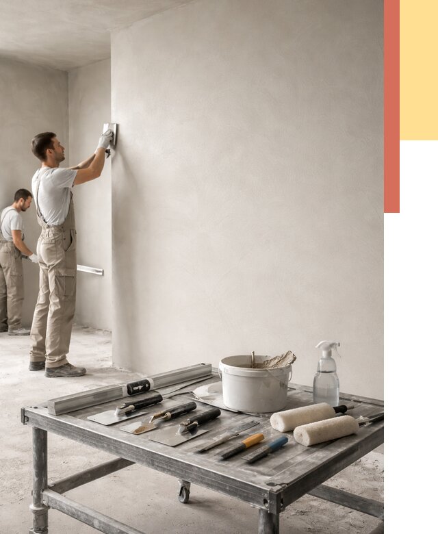 Штукатурка стен под покраску в Сорочинске от 4648 руб./м² — качественно и недорого | ОТДЕЛОЧНИК-Срч