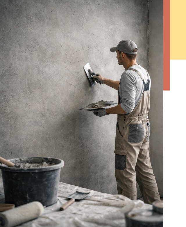 Декоративная штукатурка под бетон в Сорочинске от 2582 руб./м² — нанесение под ключ | ОТДЕЛОЧНИК-Срч