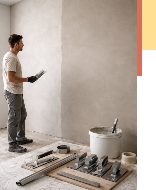 Нанесение микроцемента на стены в Сорочинске от 3305 руб./м2 под ключ | ОТДЕЛОЧНИК-Срч