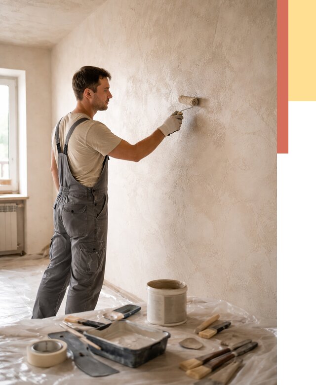 Нанесение лессирующей краски по декоративке в Сорочинске от 1807 руб. | ОТДЕЛОЧНИК-Срч