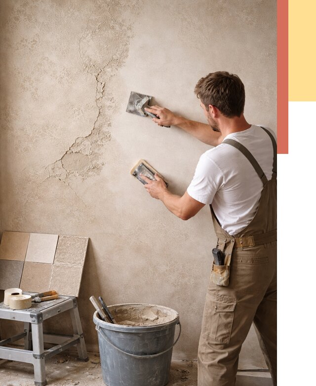 Ремонт декоративной штукатурки в Сорочинске от 4648 руб. под ключ | ОТДЕЛОЧНИК-Срч