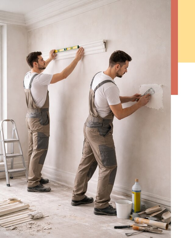 Монтаж лепнины на стены в Сорочинске от 4648 руб. — недорого, быстро | ОТДЕЛОЧНИК-Срч