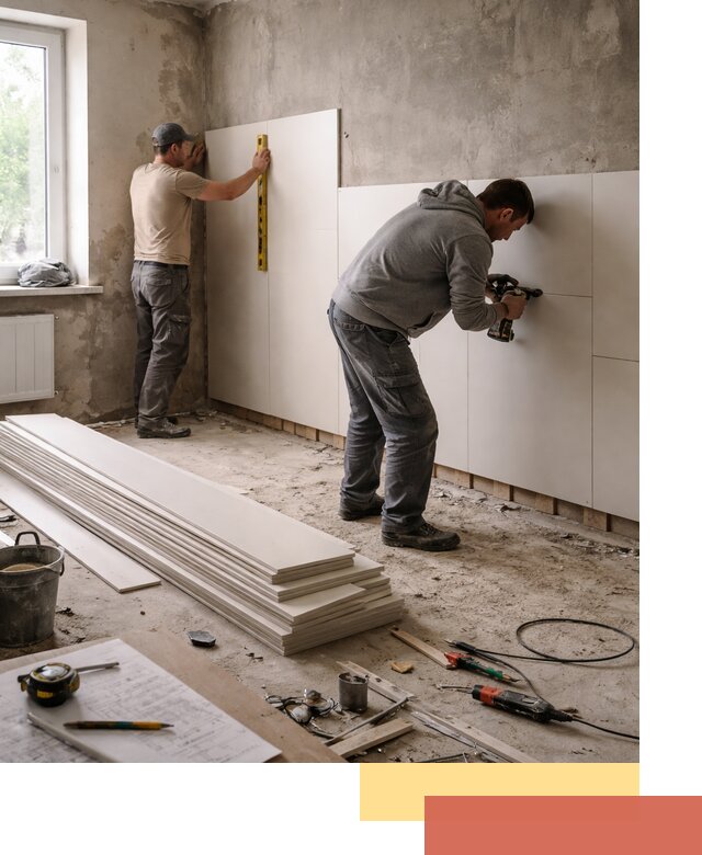 Монтаж ПВХ панелей на стены в Сорочинске качественно и быстро