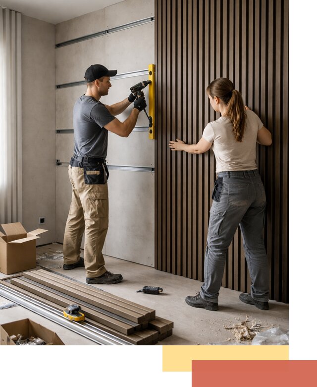 Монтаж реечных панелей на стены в Сорочинске