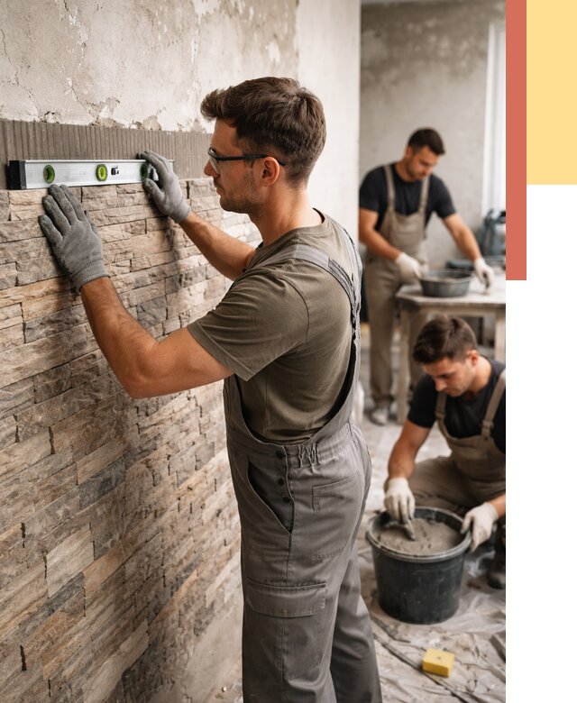 Монтаж искусственного камня в Сорочинске от 4648 руб. под ключ | ОТДЕЛОЧНИК-Срч