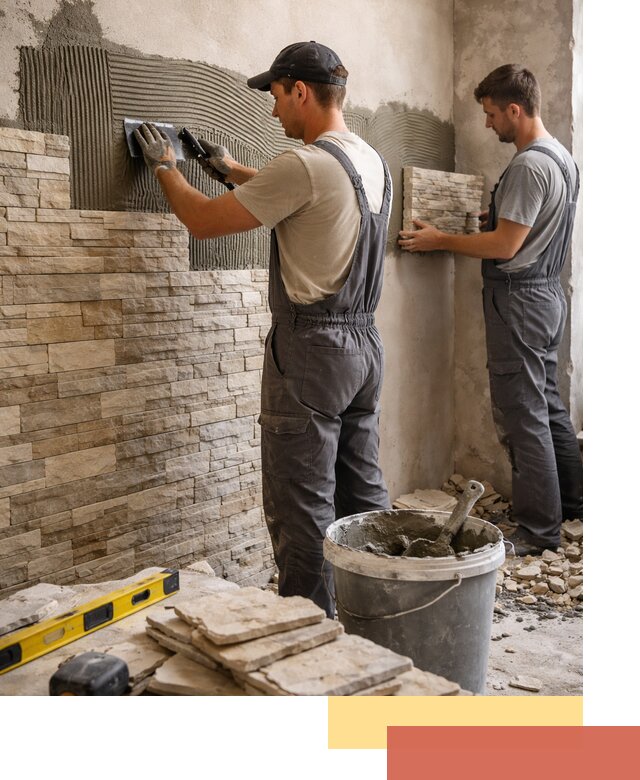 Монтаж искусственного камня в Сорочинске — облицовка стен и фасадов