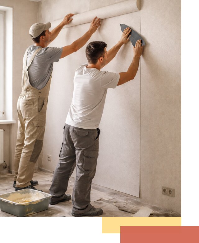 Поклейка виниловых обоев в Сорочинске профессионально и качественно