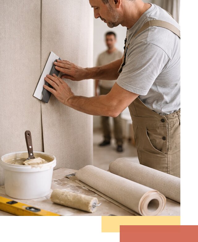 Поклейка текстильных обоев в Сорочинске профессионально и аккуратно