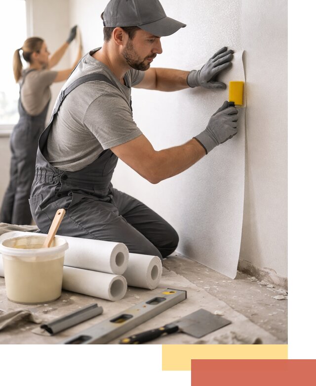 Поклейка стеклообоев профессионально в Сорочинске