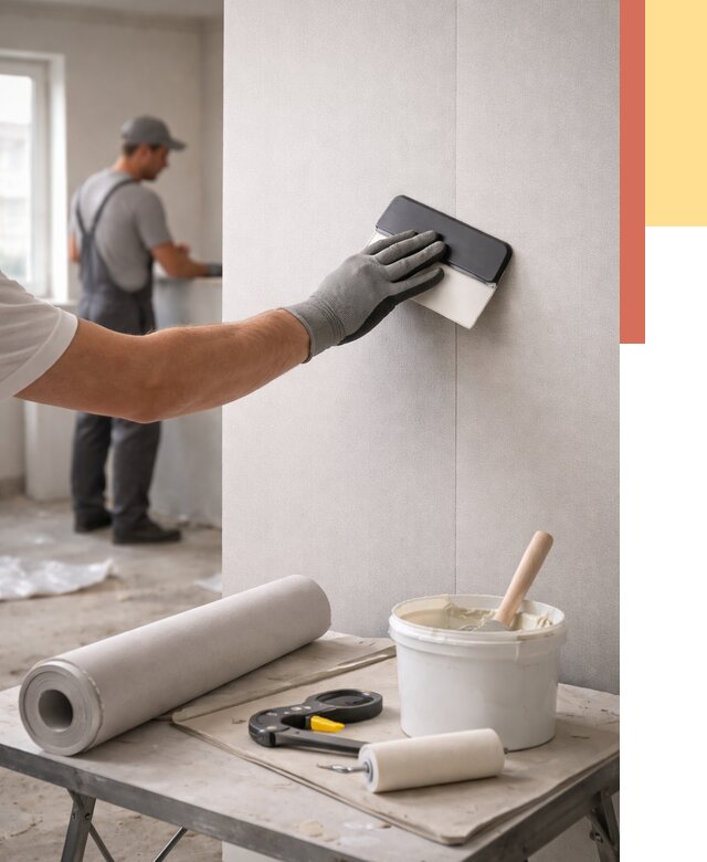 Поклейка обоев под покраску в Сорочинске от 3615 руб. за м2 | ОТДЕЛОЧНИК-Срч