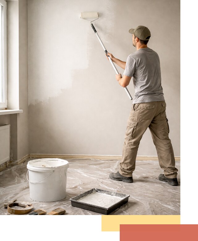 Покраска стен латексной краской в Сорочинске качественно и быстро