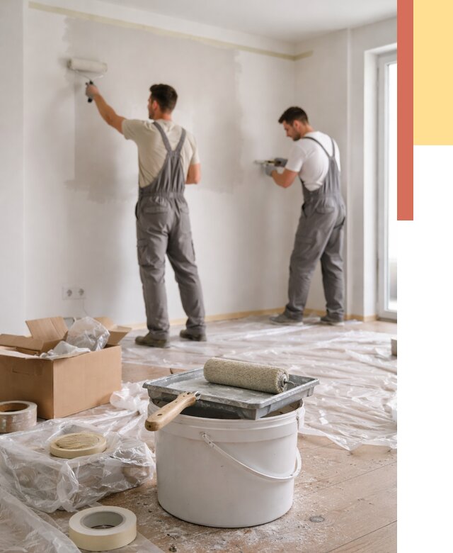 Покраска стен в квартире в Сорочинске от 2582 руб/м2 — быстро и недорого | ОТДЕЛОЧНИК-Срч