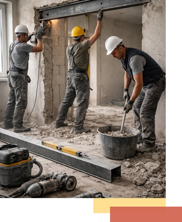 Создание проемов в стенах и несущих конструкциях в Сорочинске