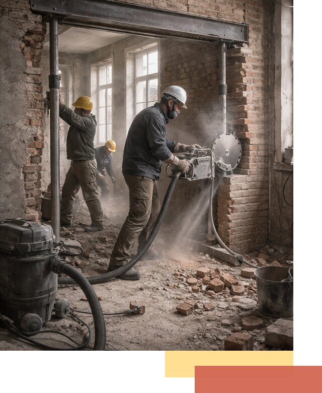 Прорезка проема в стене под дверной или оконный проем в Сорочинске