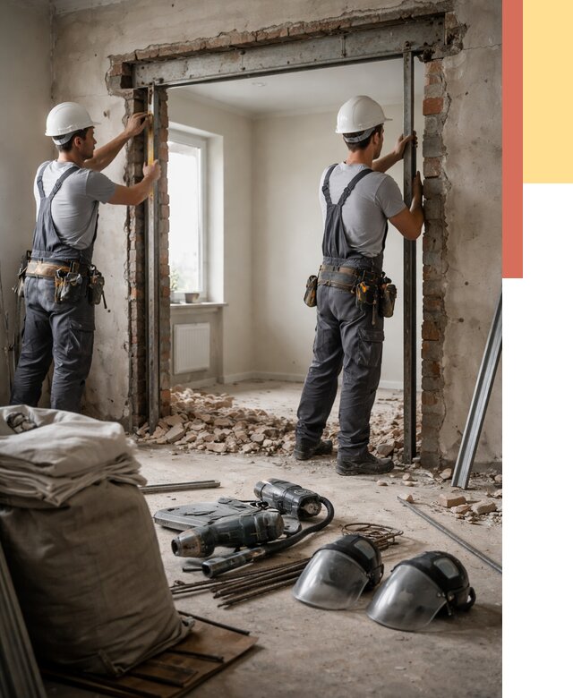 Расширение дверного проема в Сорочинске от 12910 руб. под ключ | ОТДЕЛОЧНИК-Срч