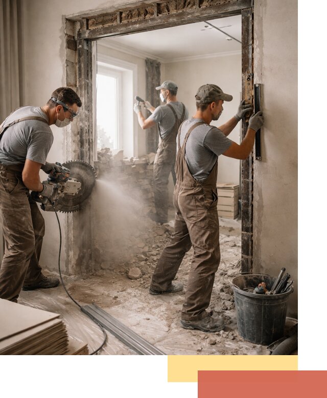 Расширение дверного проема под установку новой двери в Сорочинске