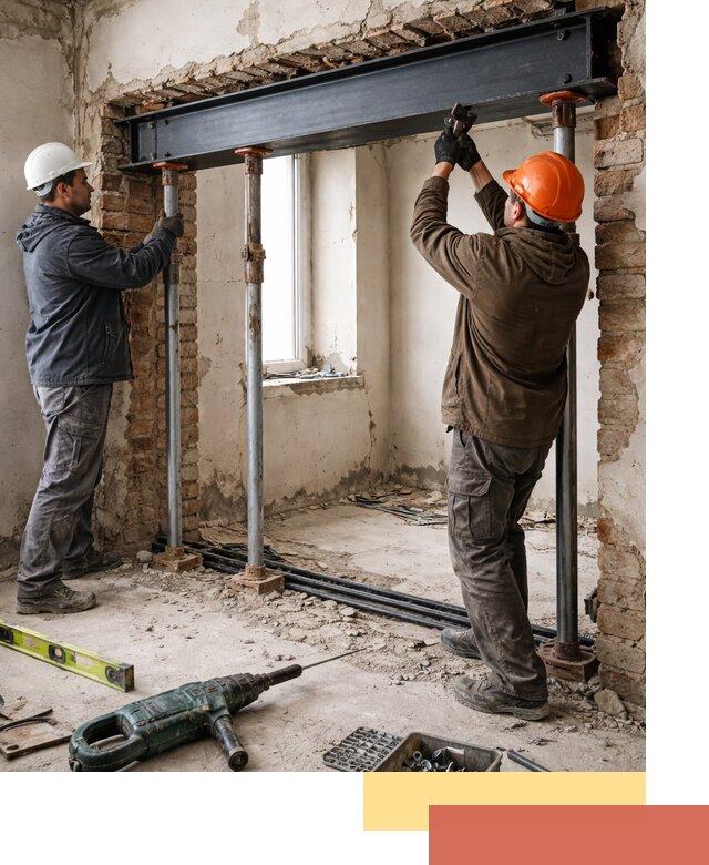 Усиление проема в стене в Сорочинске для расширения и безопасности