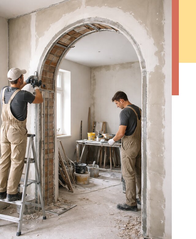 Устройство арочного проема в Сорочинске от 9812 руб. под ключ — быстро и недорого | ОТДЕЛОЧНИК-Срч