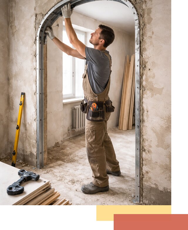 Устройство арочного проема в Сорочинске под ключ