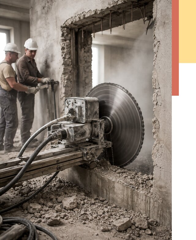 Алмазная резка проемов в Сорочинске от 4648 руб. быстро и недорого | ОТДЕЛОЧНИК-Срч