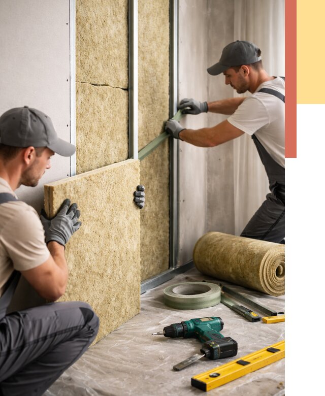 Шумоизоляция стен в Сорочинске под ключ от 1911 руб. | ОТДЕЛОЧНИК-Срч