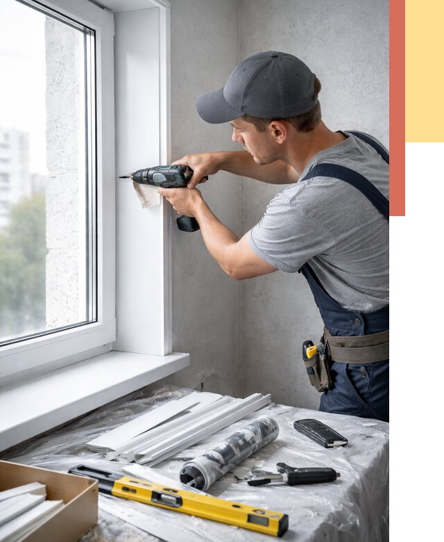 Установка пластиковых откосов в Сорочинске от 2324 руб. | ОТДЕЛОЧНИК-Срч монтаж, быстро и недорого