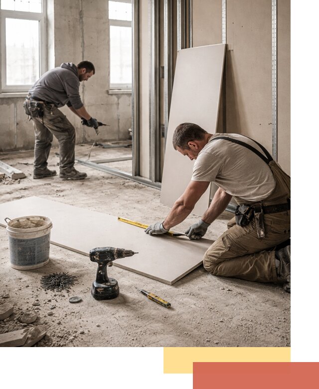 Кладка перегородок из ПГП под ключ в Сорочинске