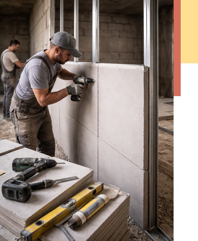 Кладка влагостойких перегородок ПГП в Сорочинске от 1239 руб. под ключ | ОТДЕЛОЧНИК-Срч