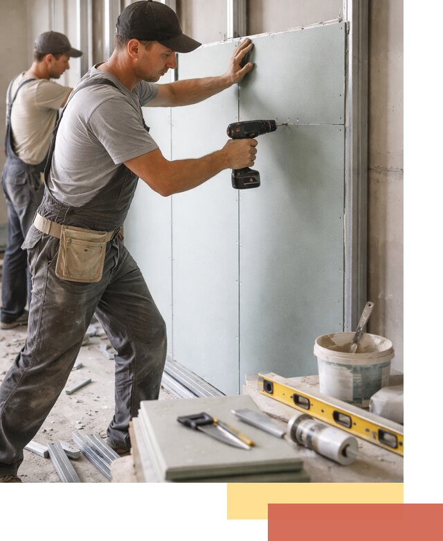 Кладка влагостойких перегородок ПГП в Сорочинске