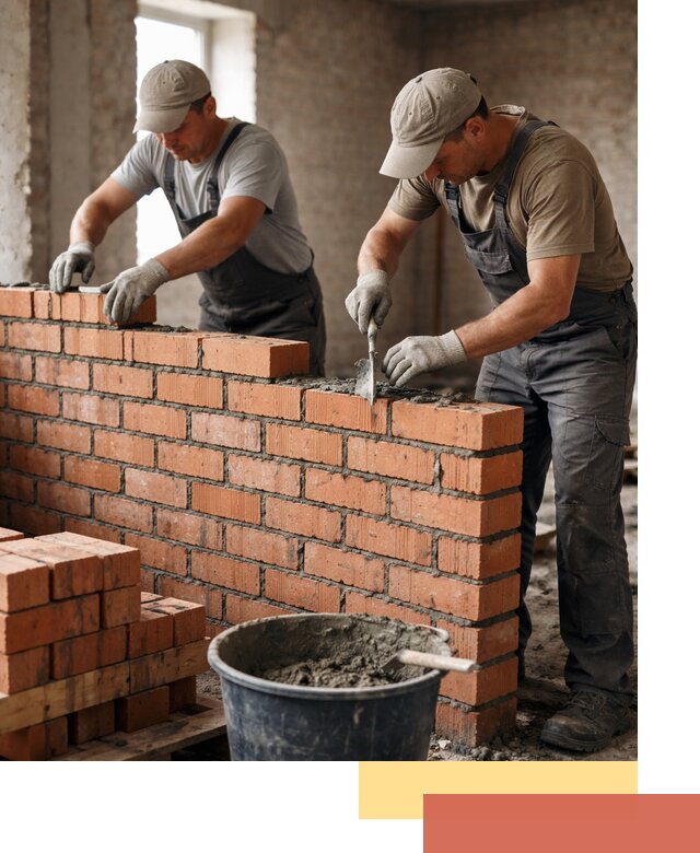 Кладка кирпичных перегородок под ключ в Сорочинске