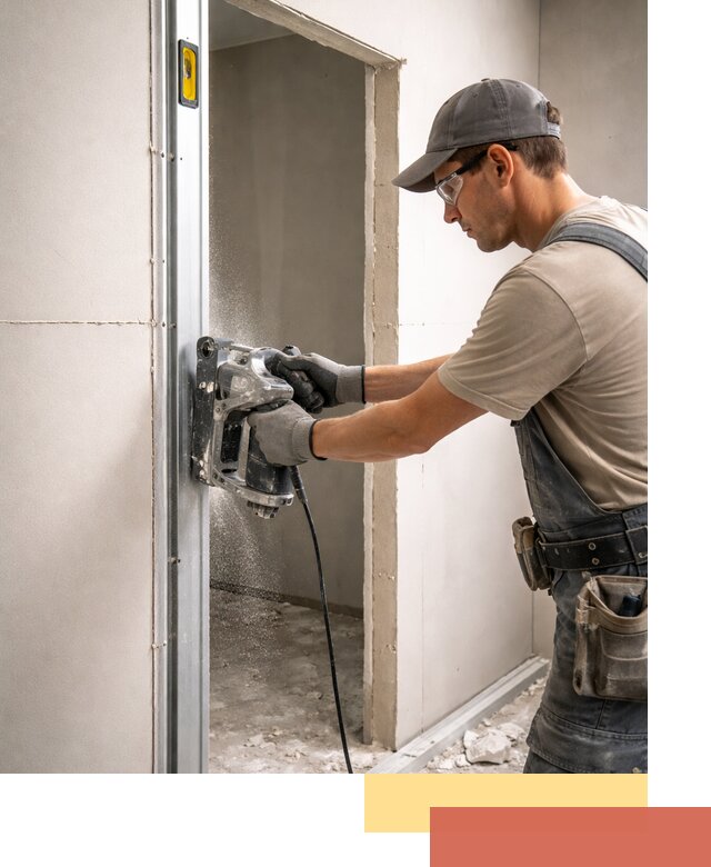 Устройство дверного проема в перегородке в Сорочинске