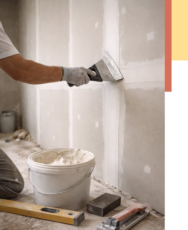 Шпаклевка перегородок из гипсокартона в Сорочинске от 2582 руб. — услуги ОТДЕЛОЧНИК-Срч