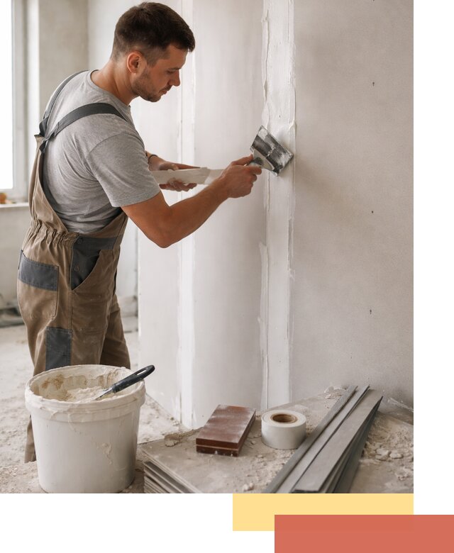 Шпаклевка перегородок из гипсокартона в Сорочинске качественно и быстро