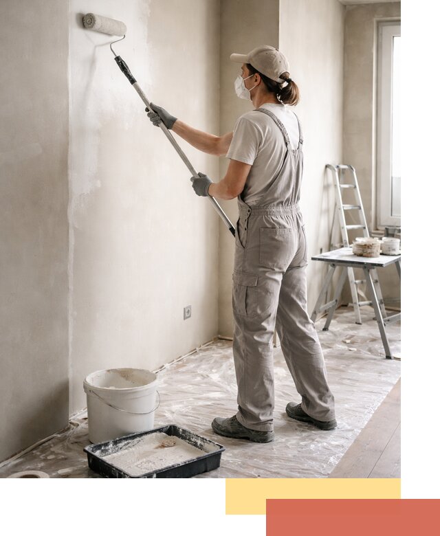 Покраска перегородок из гипсокартона в Сорочинске качественно и недорого