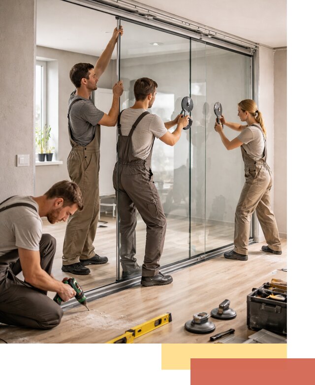 Изготовление стеклянных перегородок на заказ в Сорочинске