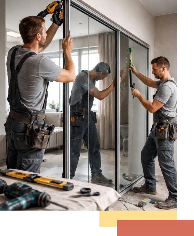 Каркасные стеклянные перегородки под ключ в Сорочинске