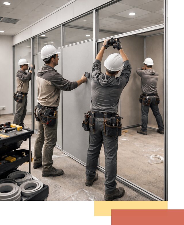 Мобильные офисные перегородки под ключ в Сорочинске